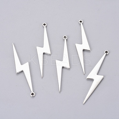 Tibetan Style Alloy Lightning Bolt Big Pendants PALLOY-AD92395-AS-LF-1