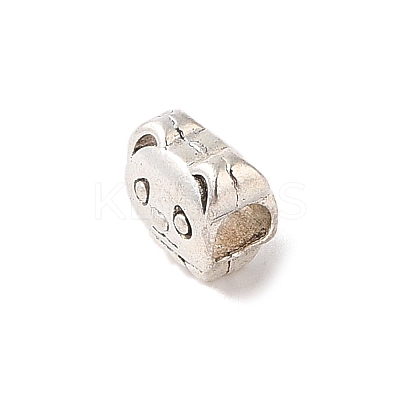 Tibetan Style Alloy European Beads TIBE-Q090-62AS-1