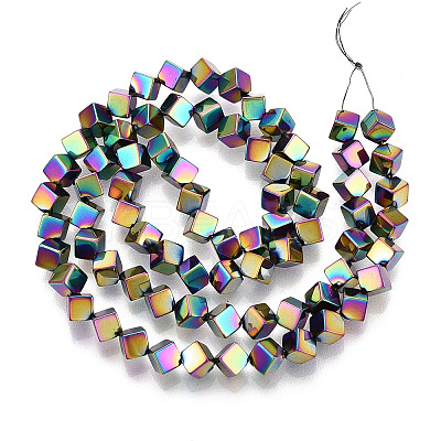 Electroplated Synthetic Non-magnetic Hematite Beads Strands G-T139-62F-1