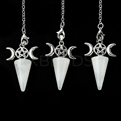 Natural Quartz Crystal Cone Dowsing Pendulum Big Pendants G-C114-01P-21-1