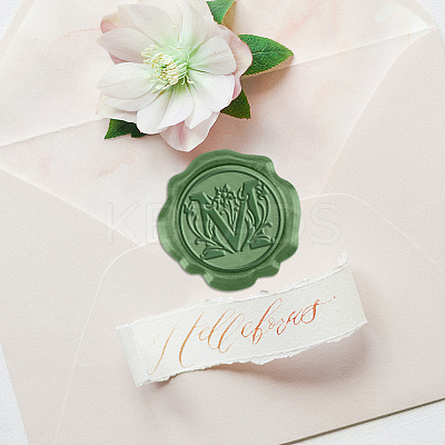 50Pcs Adhesive Wax Seal Stickers DIY-CA0006-13J-1