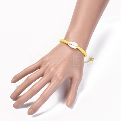 (Jewelry Parties Factory Sale)Handmade Polymer Clay Heishi Beads Braided Bracelets BJEW-JB04318-02-1