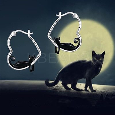 Zinc Alloy Enamel Hoop Earrings FS-WGF523B-01-1