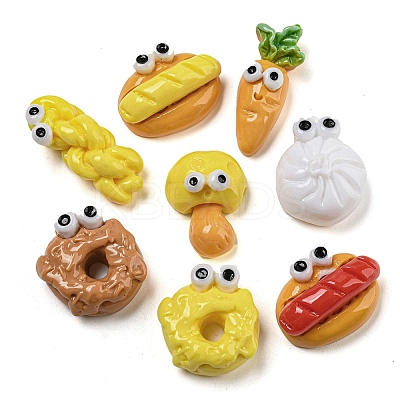 Donut Bread Carrot Opaque Resin Decoden Cabochons RESI-P037-02-1