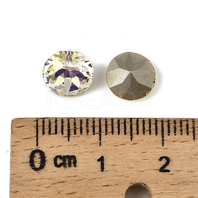 Glass Rhinestone Cabochons GLAA-A018-8mm-001GY-1