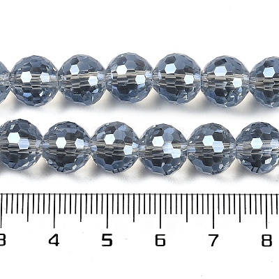 Transparent Electroplate Glass Beads Strands EGLA-N002-31-H06-1