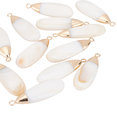 Natural Freshwater Shell Pendants SHEL-BC0001-002-1
