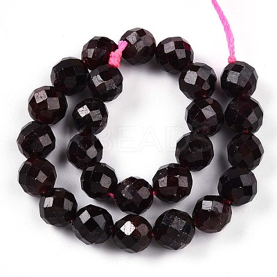 Natural Garnet Beads Strands G-S345-8mm-37-1