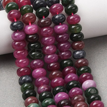 Natural White Jade Beads Strands G-E507-01-02-1