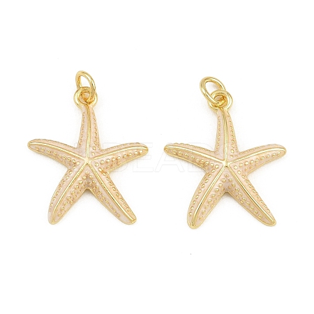 Brass Enamel Pendants KK-CBACBC6-05G-05-1