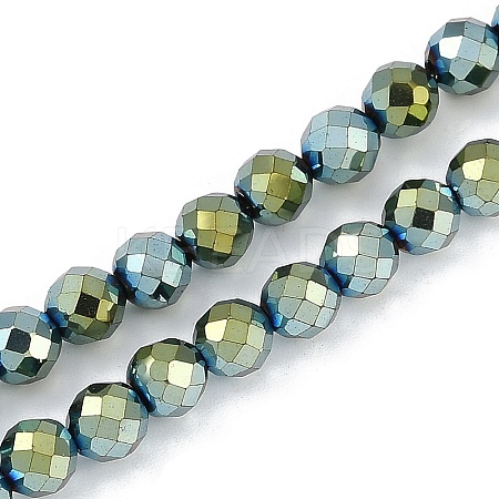 Electroplated Synthetic Non-magnetic Hematite Beads Strands G-H072-B01-01D-1