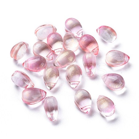 Transparent Glass Charms GGLA-M004-05B-05-1