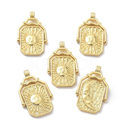 Eco-Friendly Brass Pendants KK-B047-08G-1