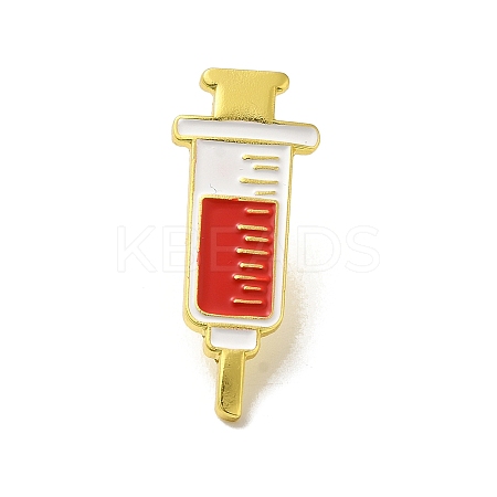 Medical Treatment Theme Baking Paint Black Golden Zinc Alloy Brooches LS-JEWB-M037-03E-G-1