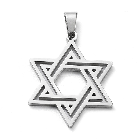 Non-Tarnish 304 Stainless Steel Pendants STAS-D036-04P-1