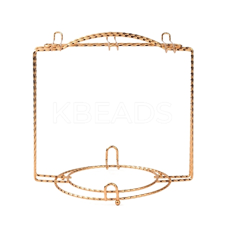 Iron Tea Cups Display Stands DJEW-WH0038-45G-1