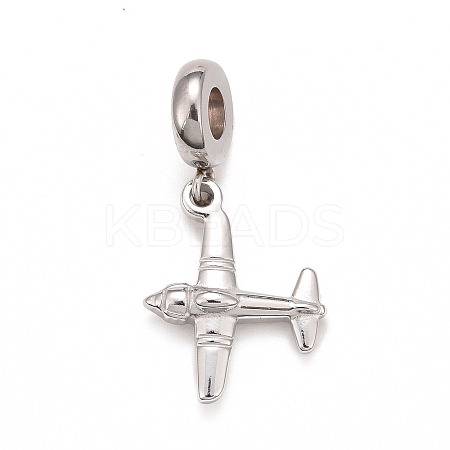 Non-Tarnish 304 Stainless Steel European Dangle Charms LS-STAS-I194-21P-1