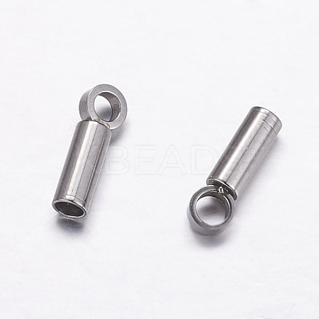 Tarnish Resistant 304 Stainless Steel Cord Ends LS-STAS-P161-05-1.5mm-1