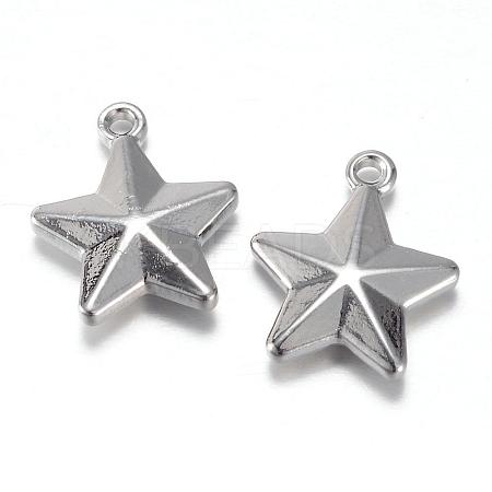 Tarnish Resistant 201 Stainless Steel Charms STAS-G081-09P-1