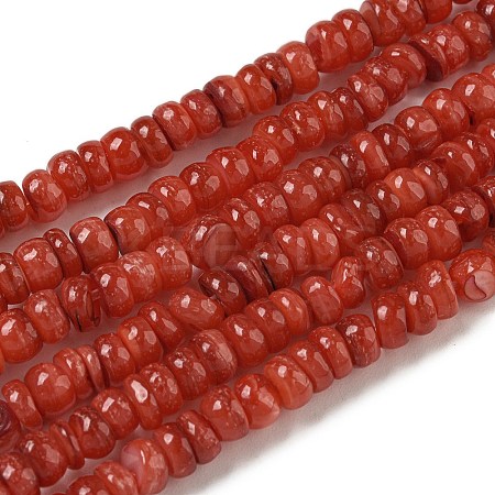 Dyed Natural Freshwater Shell Beads Strands BSHE-G039-07K-1