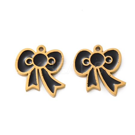 Ion Plating(IP) 304 Stainless Steel Enamel Charms STAS-M102-48G-1