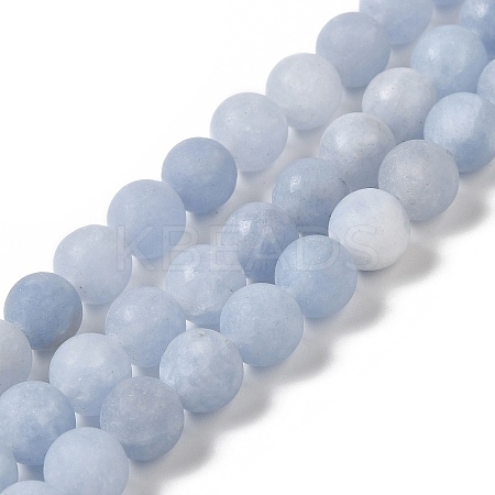 Natural Dyed White Jade Beads Strands G-M402-B01-06-1