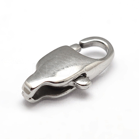Tarnish Resistant 304 Stainless Steel Lobster Claw Clasps STAS-N078-12G-1