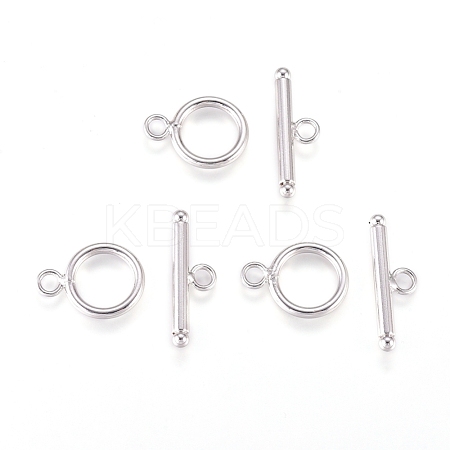 Brass Toggle Clasps KK-L189-23P-1