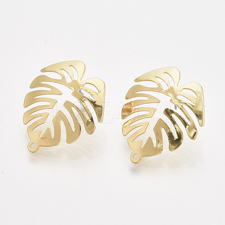 Tropical Theme Iron Stud Earring Findings IFIN-S703-25-1