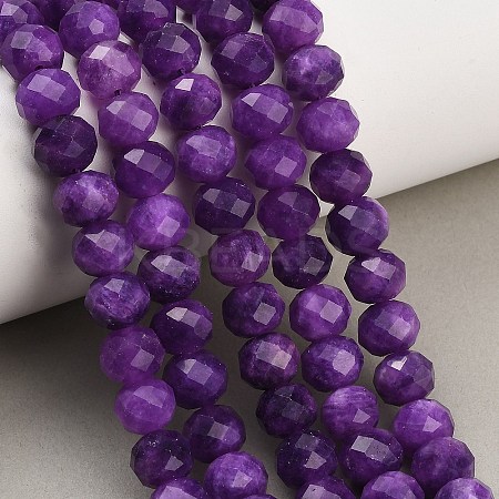 Faceted Dyed Natural White Jade Beads Strands GG-CBAE966-01B-T-1