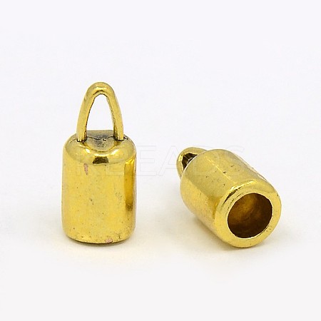 Tibetan Style Alloy Cord Ends LS-TIBEP-LF9369YKG-AG-FF-1