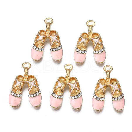Rack Plating Alloy Enamel Pendants ENAM-T011-130A-1