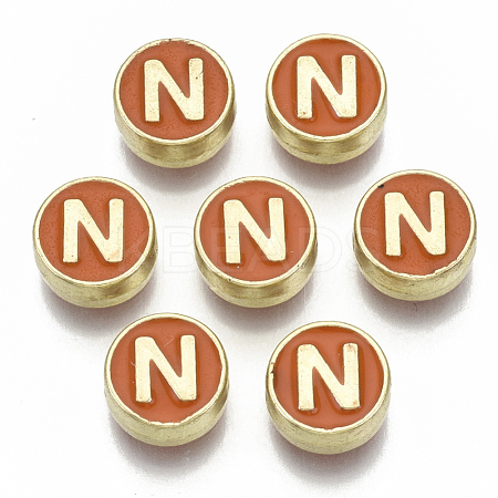 Alloy Enamel Beads X-ENAM-S122-028N-NR-1