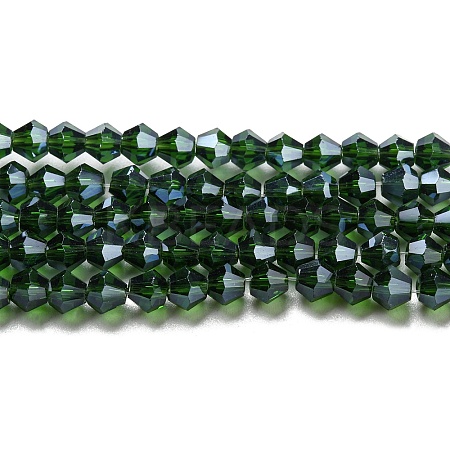 Transparent Electroplate Glass Beads Strands LS-EGLA-A039-T3mm-A25-1