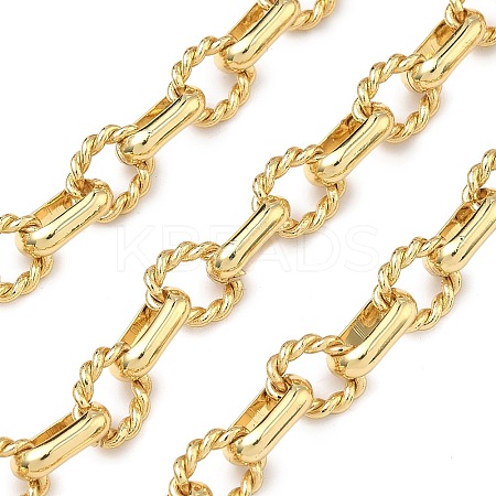 Brass Twist Cube Chains CHC-B026-02G-1