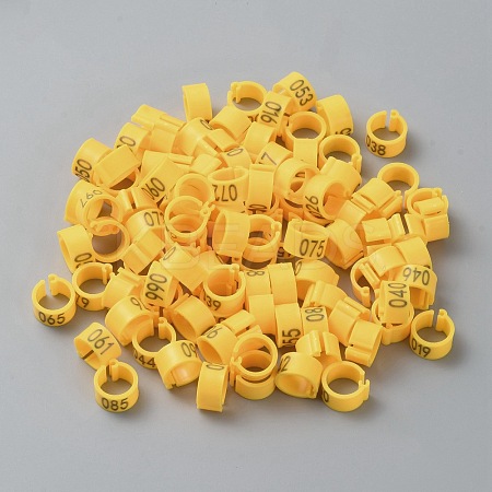 Plastic Poultry Leg Identification Bands AJEW-WH0415-99B-1