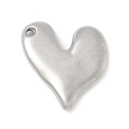 304 Stainless Steel Heart Pendants LS-STAS-R162-01P-03-1