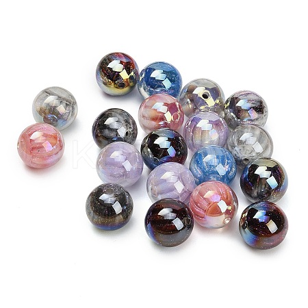 UV Plating Opaque Resin & Glitter Powder Beads RE-CBA3404-01E-1