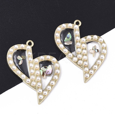 Epoxy Resin Pendants X-RESI-T045-015-1