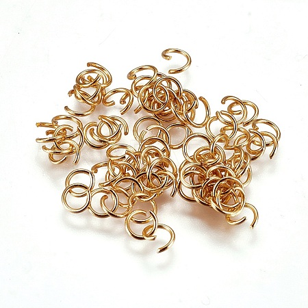 304 Stainless Steel Open Jump Rings STAS-I097-081D-G-1