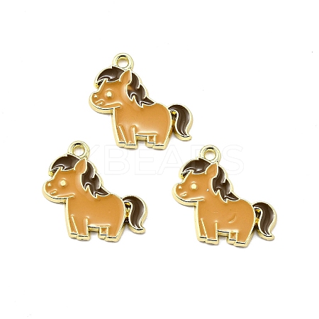 Zinc Alloy Enamel Pendants X-FIND-Z080-01G-08-1