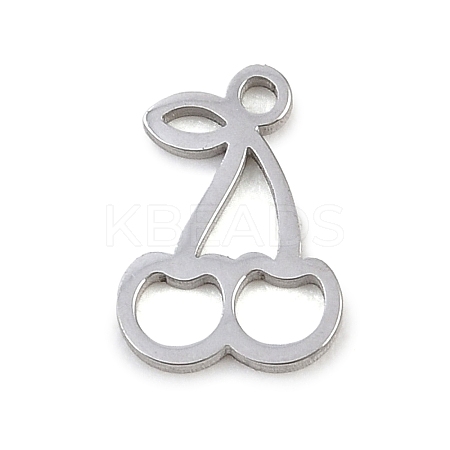 Hollow 304 Stainless Steel Charms STAS-Z183-06P-1