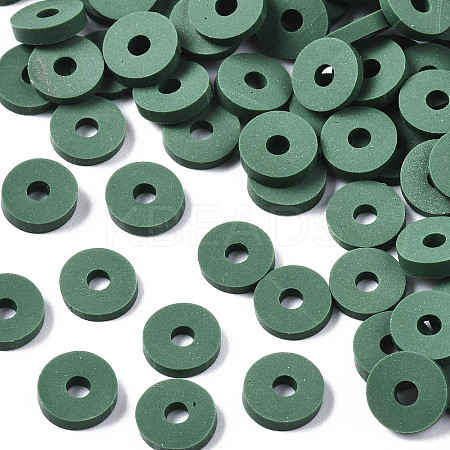 Eco-Friendly Handmade Polymer Clay Beads CLAY-R067-6.0mm-B46-1
