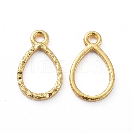 Zinc Alloy Open Back Bezel Pendants X-PALLOY-E577-03G-1