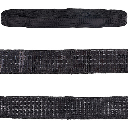 Polyester with PVC Paillette Lace Trim Ribbon OCOR-WH20050-015A-1