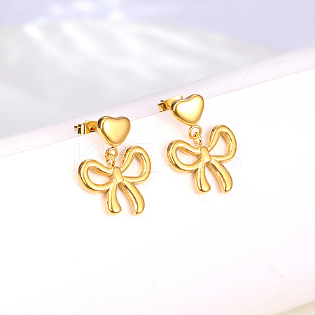 Sweetheart 304 Stainless Steel Heart Stud Earrings FA2916-1-1