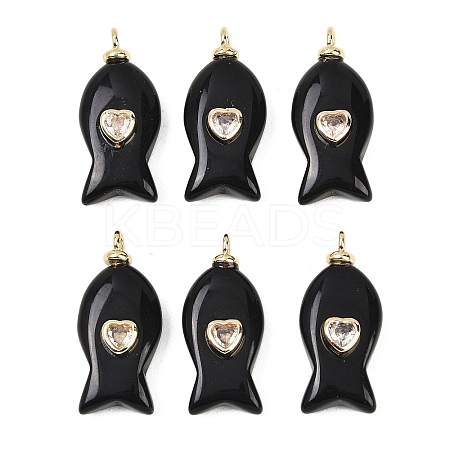Natural Obsidian Pendants G-Z134-06G-02-1
