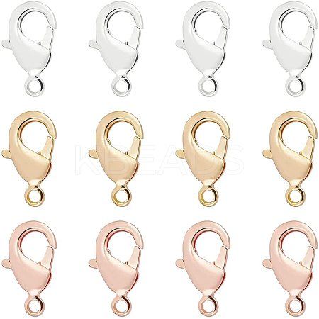 30Pcs 3 Colors Brass Lobster Claw Clasps KK-BC0002-19-1