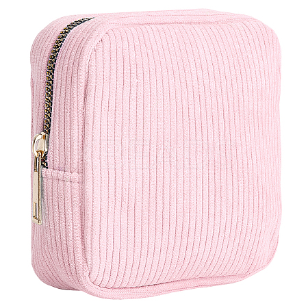 Corduroy Cloth Cosmetic Zipper Bags AJEW-WH20017-50B-1