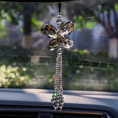 Glass Butterfly Pendant Decorations PW-WGF3AC9-01-1